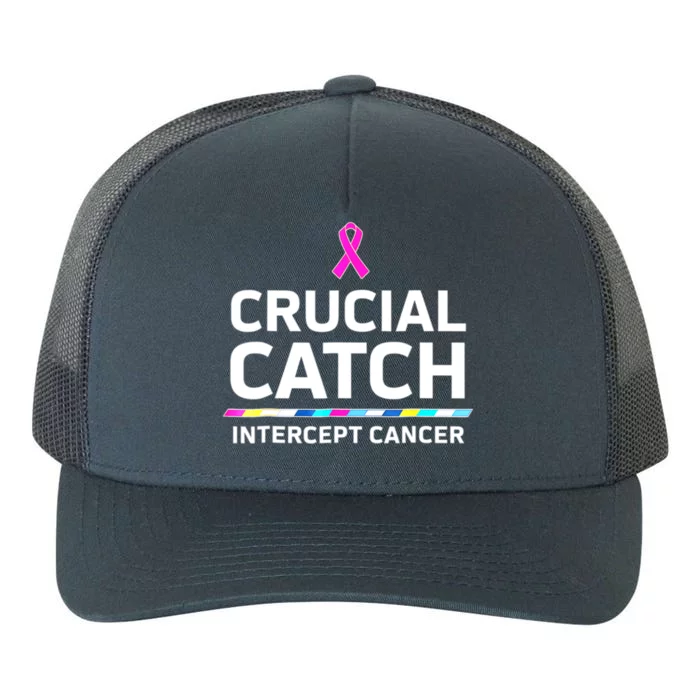 Crucial Catch Intercept Cancer Yupoong Adult 5-Panel Trucker Hat