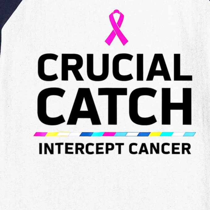 Crucial Catch Intercept Cancer Baseball Sleeve Shirt