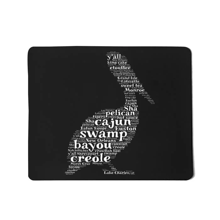 Cajun Creole I Love Louisiana Pelican Graphic Mousepad