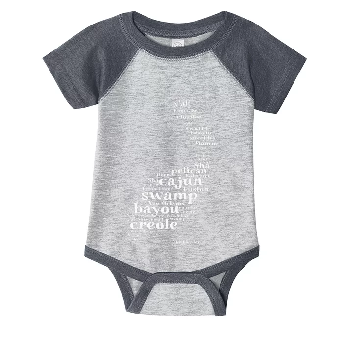 Cajun Creole I Love Louisiana Pelican Graphic Infant Baby Jersey Bodysuit