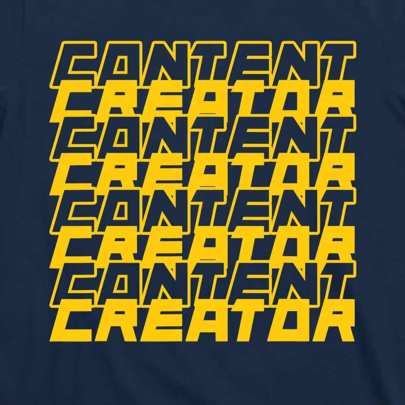 Content Creator Influencer Podcaster Vlogger Writer Blogger T-Shirt