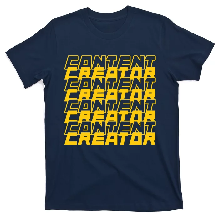 Content Creator Influencer Podcaster Vlogger Writer Blogger T-Shirt