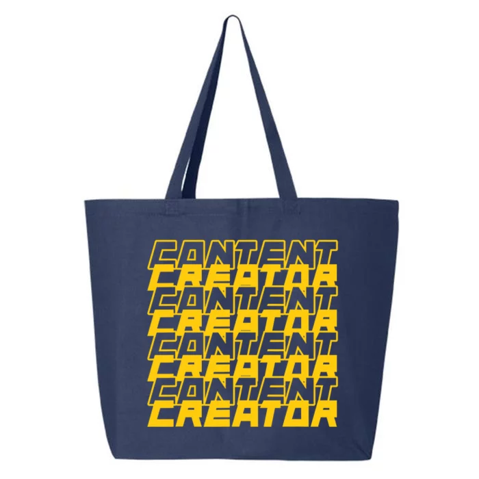 Content Creator Influencer Podcaster Vlogger Writer Blogger 25L Jumbo Tote