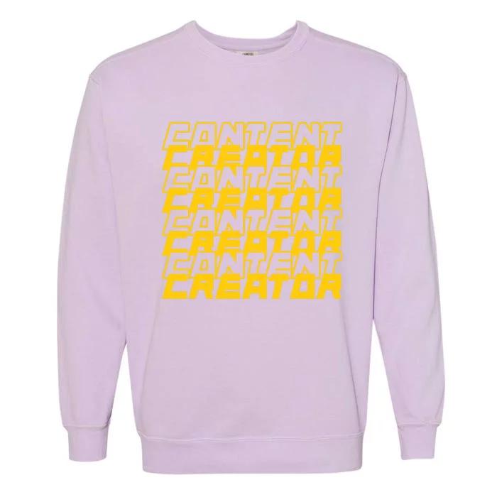 Content Creator Influencer Podcaster Vlogger Writer Blogger Garment-Dyed Sweatshirt