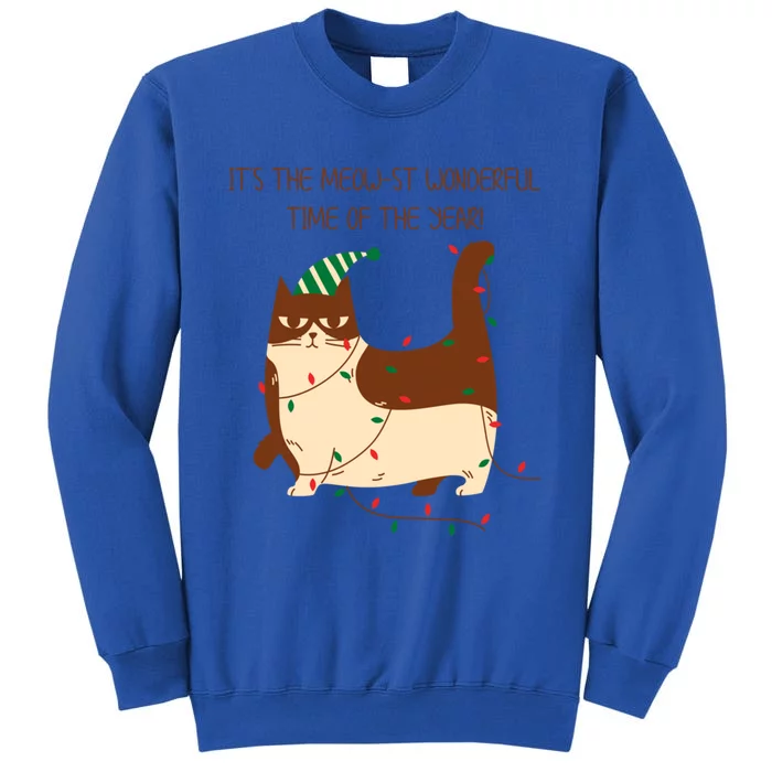 Christmas Cat ItS The Meowst Wonderful Time Of The Year Gift Sweatshirt