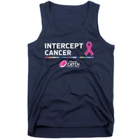 TeeShirtPalace Crucial Catch Intercept Cancer Breast Cancer Awareness Hoodie