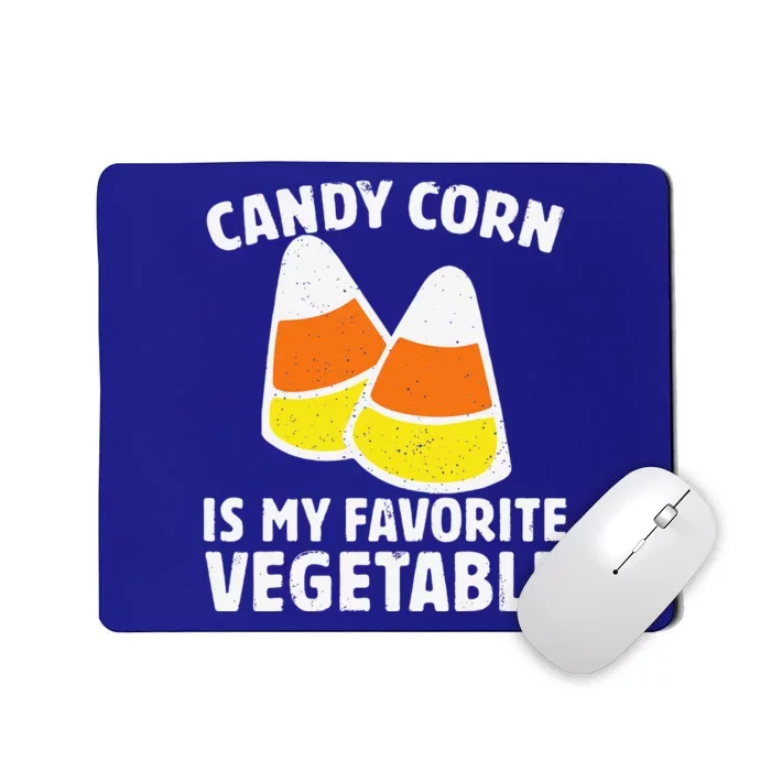 Candy Corn Is My Favorite Vegetable Retro Halloween Gift Mousepad