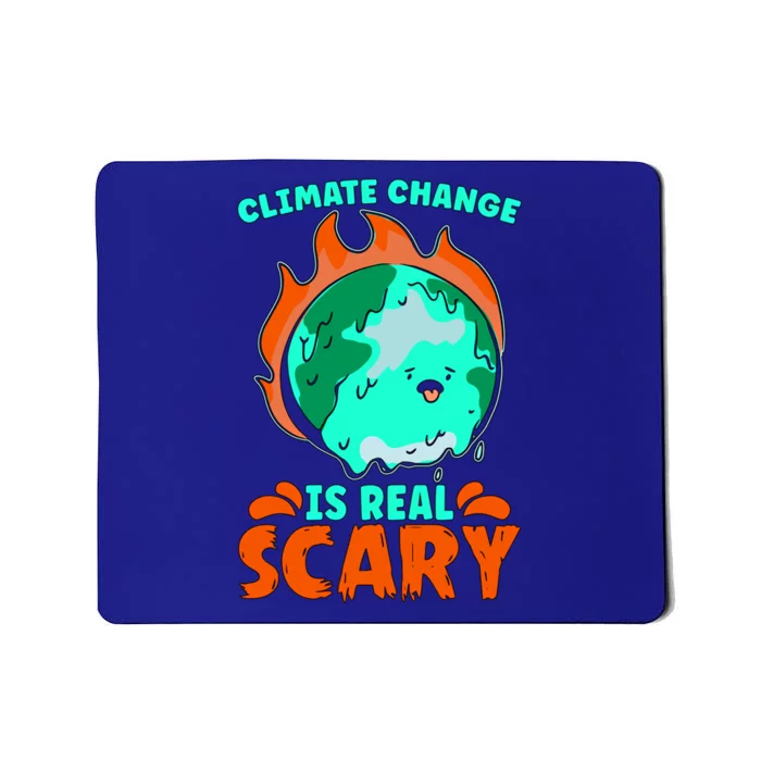 Climate Change Is Real Scary Loves Earth Day Climate Change Gift Mousepad