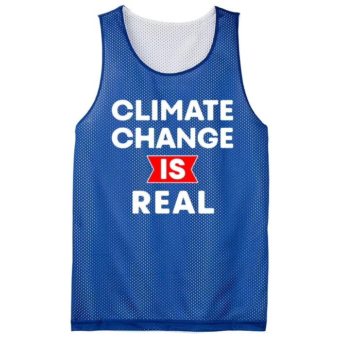 Climate Change Is Real Great Gift Mesh Reversible Basketball Jersey Tank