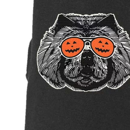 Chow Chow In Pumpkin Sunglasses Chow Chow Halloween Doggie 3-End Fleece Hoodie