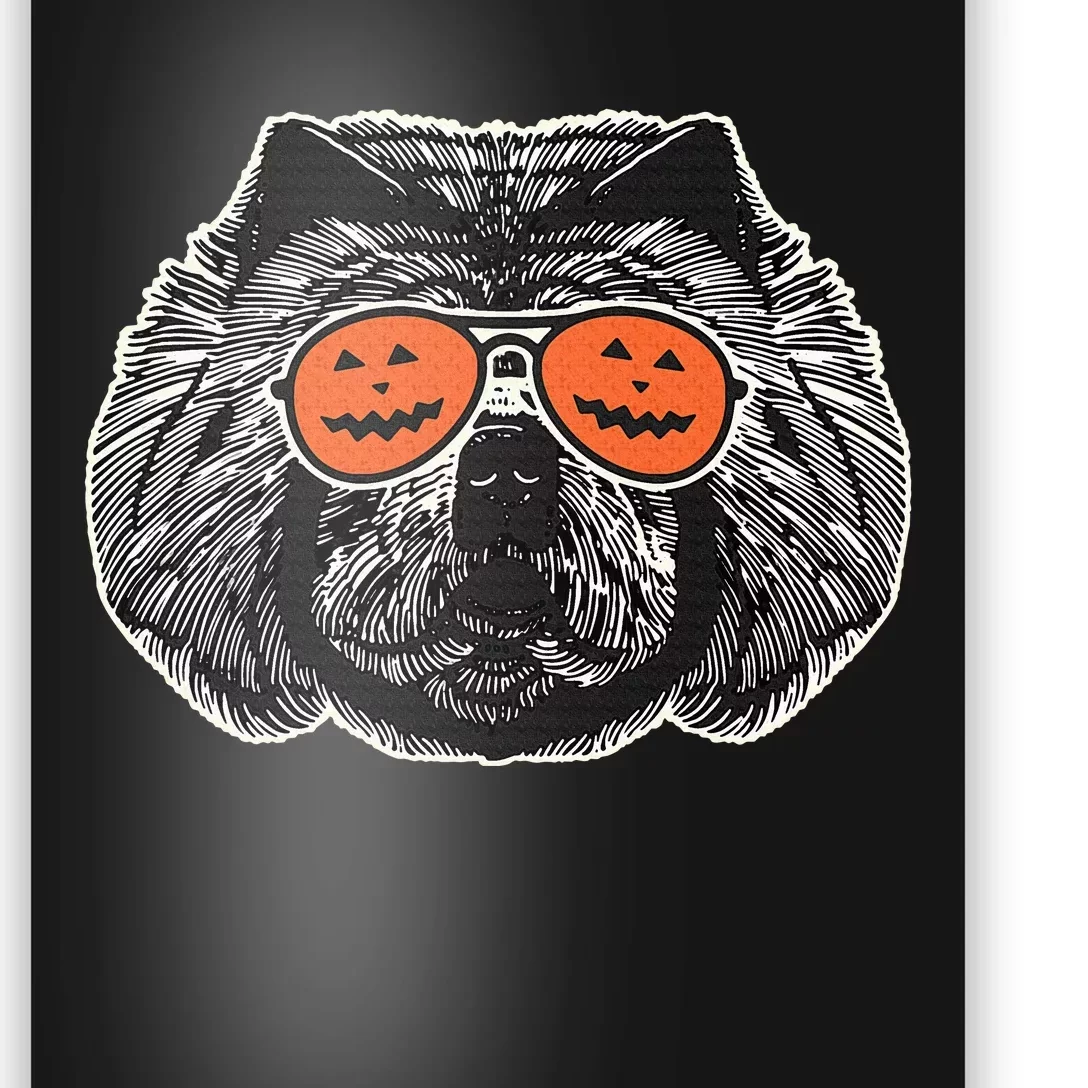 Chow Chow In Pumpkin Sunglasses Chow Chow Halloween Poster