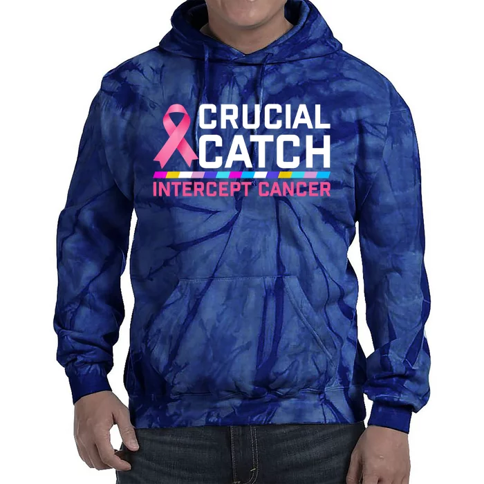 Crucial Catch Intercept Cancer Tie Dye Hoodie