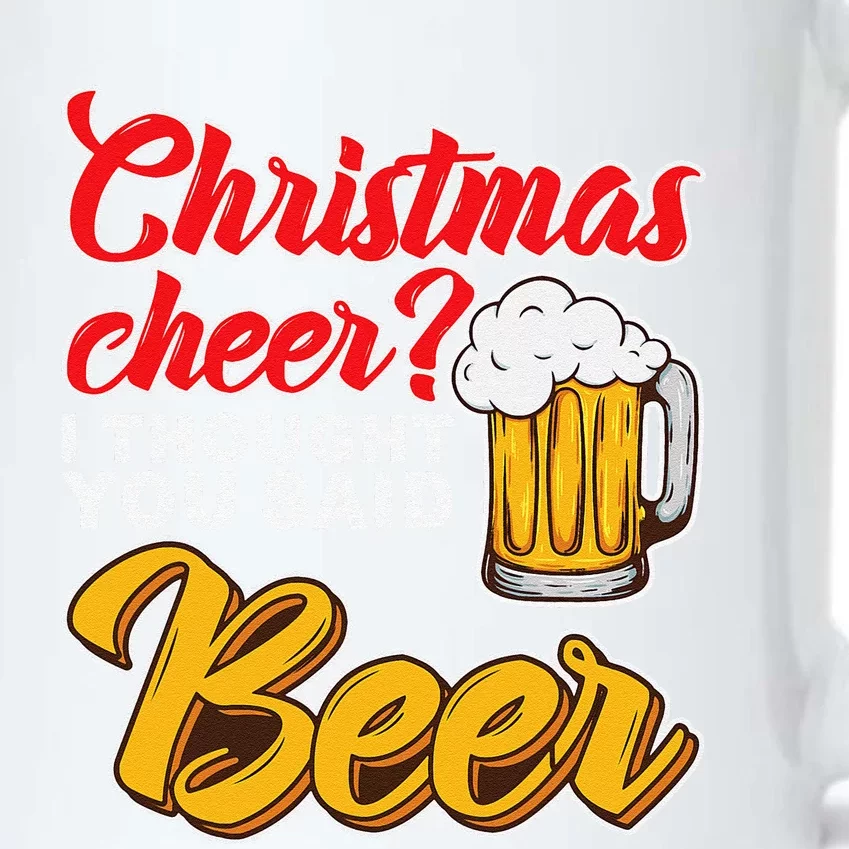 Christmas Cheer I Thought You Said Beer Weihnachten Bier Black Color Changing Mug