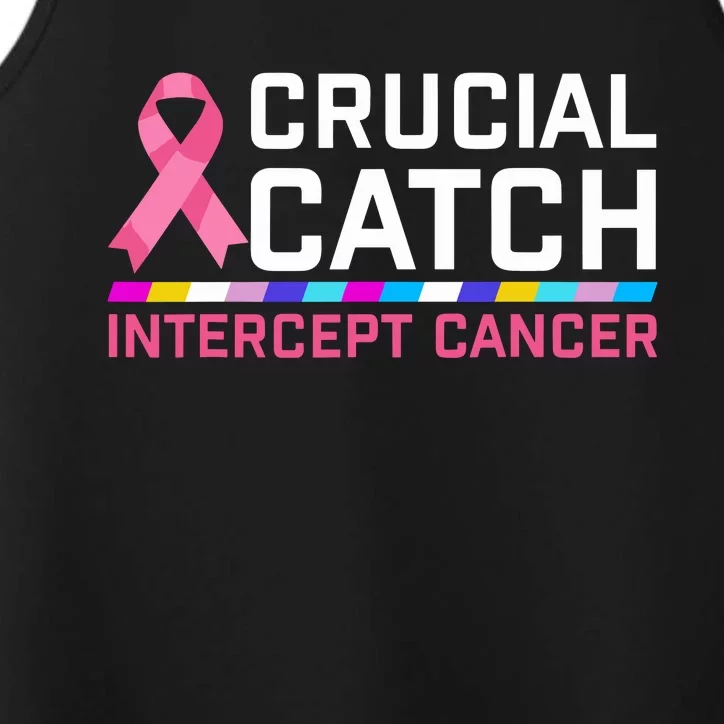 Crucial Catch Intercept Cancer Breast Breast Cancer Awareness Performance Tank