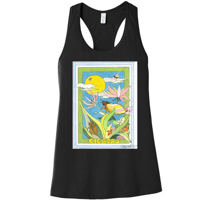 Cicadas Women's Racerback Tank