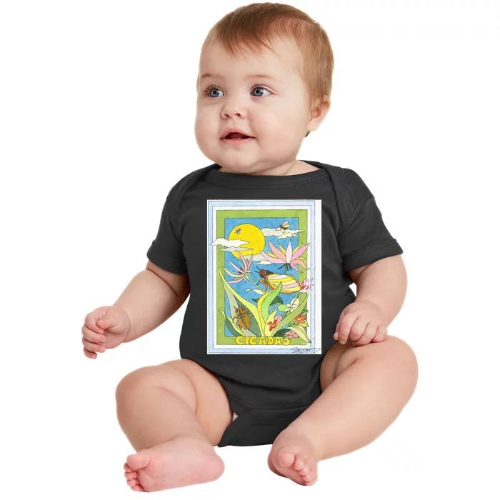 Cicadas Baby Bodysuit