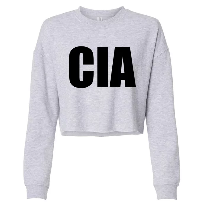 Cia Central Intelligence Agency Gift Cropped Pullover Crew