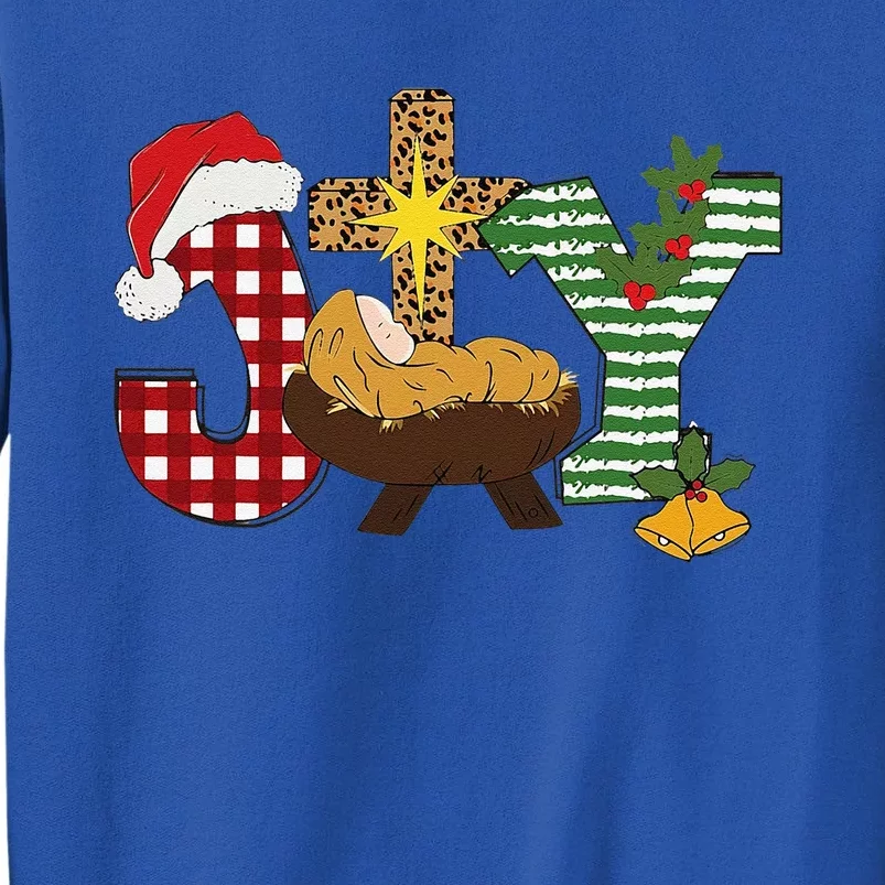 Christian Christmas Joy Jesus Nativity Scene Faith Tall Sweatshirt