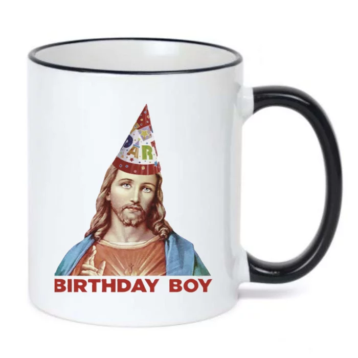 Cool Christmas Jesus Birthday Boy Black Color Changing Mug