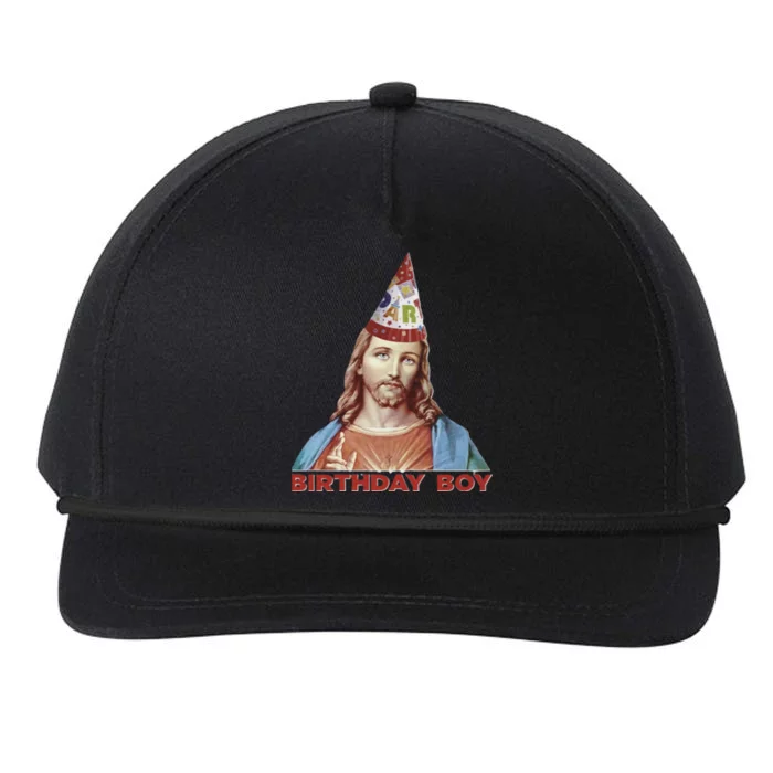 Cool Christmas Jesus Birthday Boy Snapback Five-Panel Rope Hat