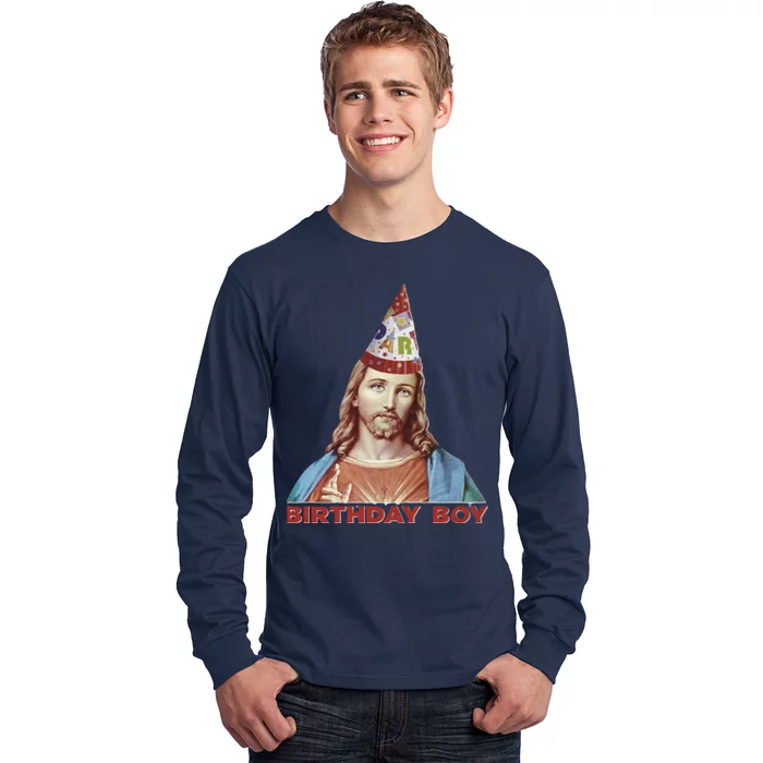 Cool Christmas Jesus Birthday Boy Long Sleeve Shirt