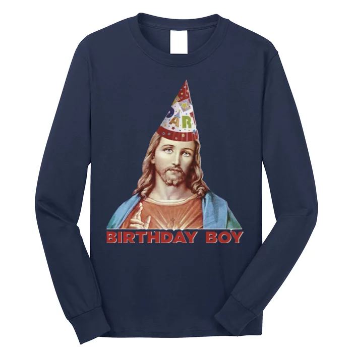 Cool Christmas Jesus Birthday Boy Long Sleeve Shirt