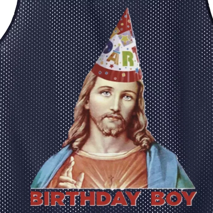 Cool Christmas Jesus Birthday Boy Mesh Reversible Basketball Jersey Tank