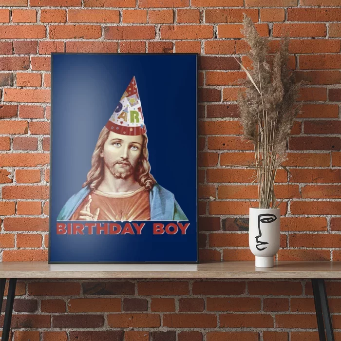 Cool Christmas Jesus Birthday Boy Poster