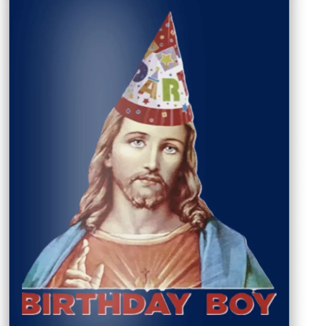 Cool Christmas Jesus Birthday Boy Poster