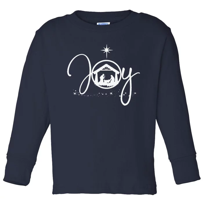 Christian Christmas Joy Jesus Nativity Scene Faith Gift,Short Sleeve Toddler Long Sleeve Shirt