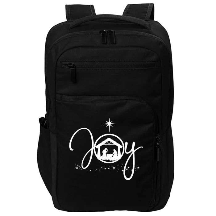 Christian Christmas Joy Jesus Nativity Scene Faith Impact Tech Backpack