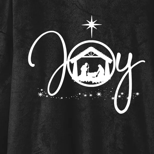 Christian Christmas Joy Jesus Nativity Scene Faith Hooded Wearable Blanket