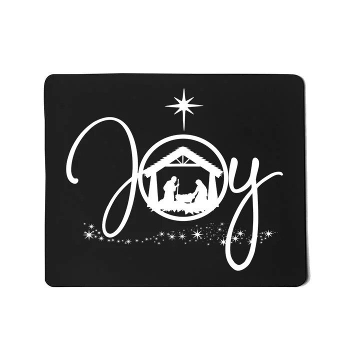 Christian Christmas Joy Jesus Nativity Scene Faith Gift TShirt Mousepad