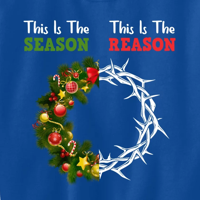 Christian Christmas Jesus Is The Reason For The Season Gift Kids Sweatshirt