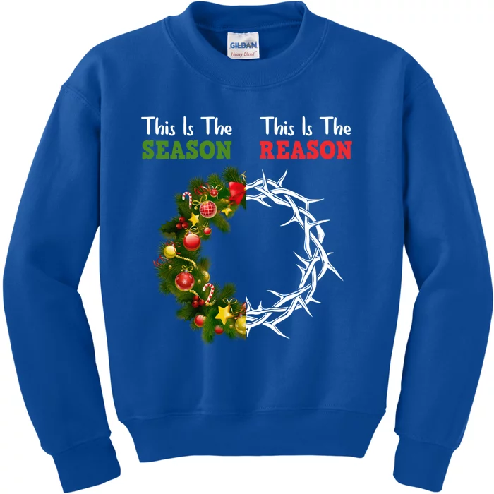 Christian Christmas Jesus Is The Reason For The Season Gift Kids Sweatshirt