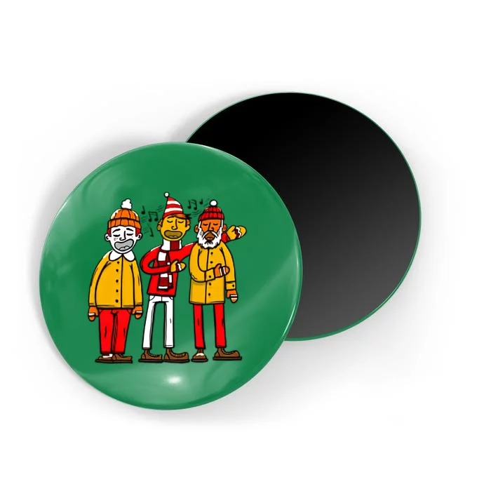 Christmas Caroling Jingle Xmas Magnet