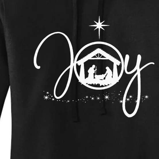 Christian Christmas Joy Jesus Nativity Scene Faith Gift Women's Pullover Hoodie