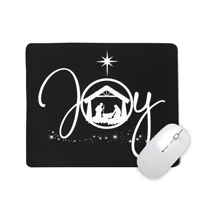 Christian Christmas Joy Jesus Nativity Scene Faith Gift Mousepad