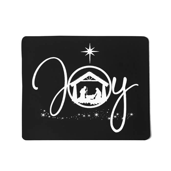 Christian Christmas Joy Jesus Nativity Scene Faith Gift Mousepad