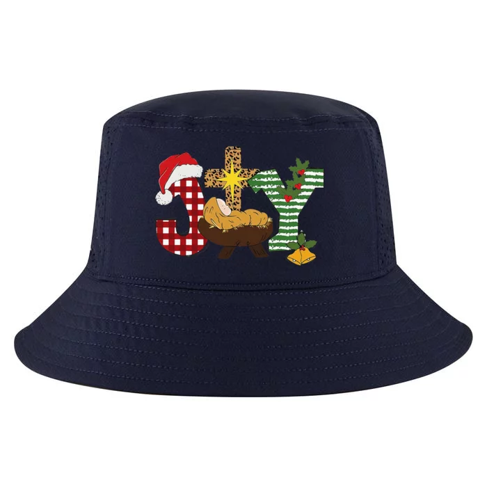 Christian Christmas Joy Jesus Nativity Scene Faith Cool Comfort Performance Bucket Hat