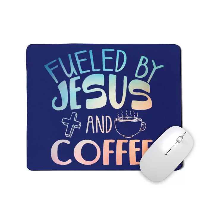 Cool Coffee & Jesus Christian Coffee Lover Mousepad