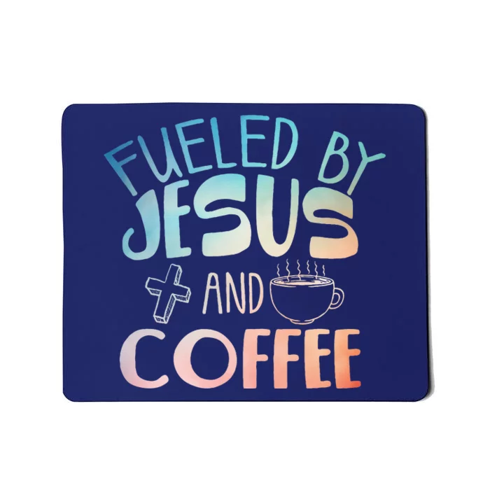 Cool Coffee & Jesus Christian Coffee Lover Mousepad