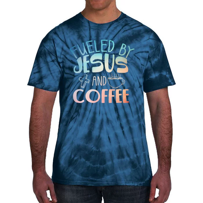 Cool Coffee & Jesus Christian Coffee Lover Tie-Dye T-Shirt