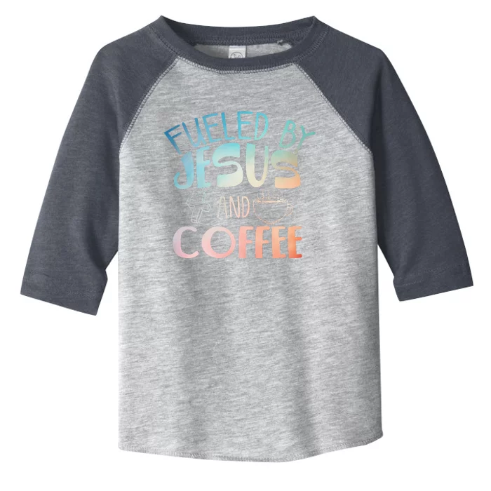 Cool Coffee & Jesus Christian Coffee Lover Toddler Fine Jersey T-Shirt