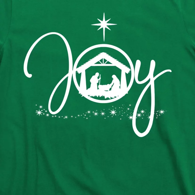 Christian Christmas Joy Jesus Nativity Scene Faith T-Shirt