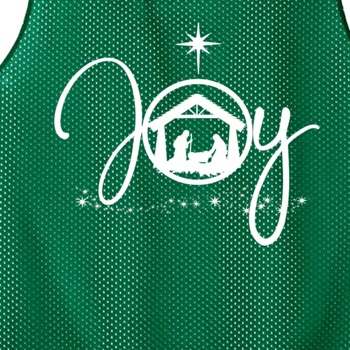 Christian Christmas Joy Jesus Nativity Scene Faith Mesh Reversible Basketball Jersey Tank