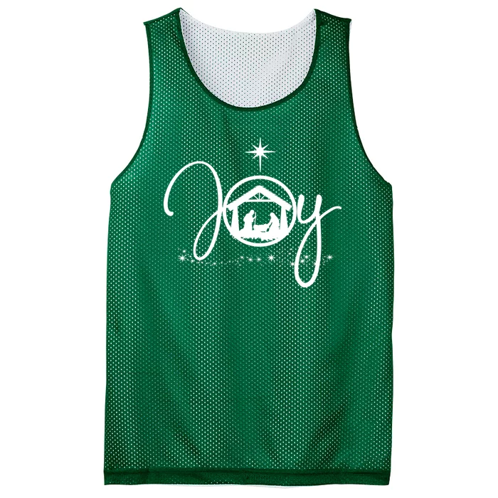 Christian Christmas Joy Jesus Nativity Scene Faith Mesh Reversible Basketball Jersey Tank