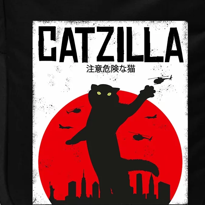 Catzilla Cat Kitten Feline Kitty Outfit Japan Movie Impact Tech Backpack