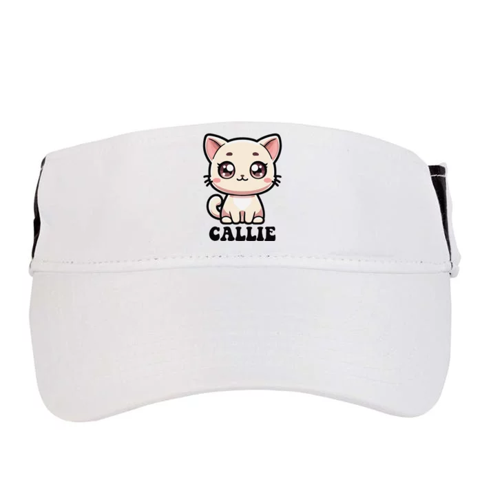 Callie Cute Kitty Cat Design For Name Callie Adult Drive Performance Visor