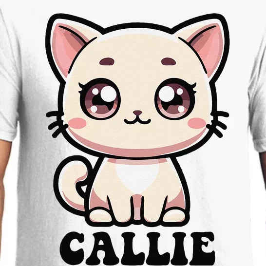 Callie Cute Kitty Cat Design For Name Callie Pajama Set